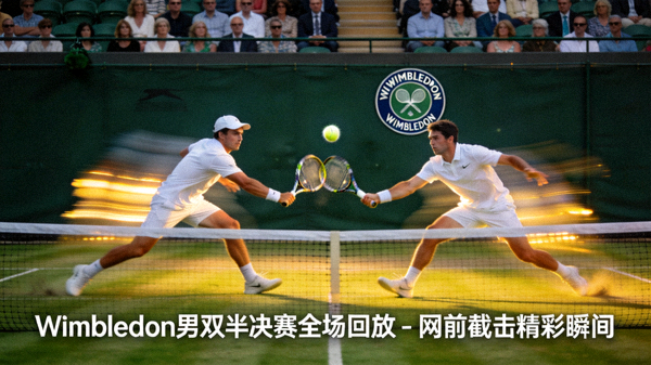 Wimbledon男双半决赛全场回放 - 网前截击精彩瞬间